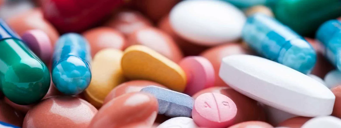 colorful pills and tablets 